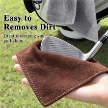 4 Golfhanddoeken voor Golftassen met 4 Karabijnhaakjes, Microvezel Wafelhanddoek, Golfreinigingsdoek voor Fitness en Sport