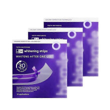 (3boxes) V34 Whitening Strips, Teeth Whitening Strips, Purple Tooth Whitening, Tooth Stain Treatment, Combining Whitening and Colour Correction
