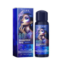 Highlighter Shimmer Spray, Natural Illuminating Glitter Mist for Face and Body, Long-Lasting Shine