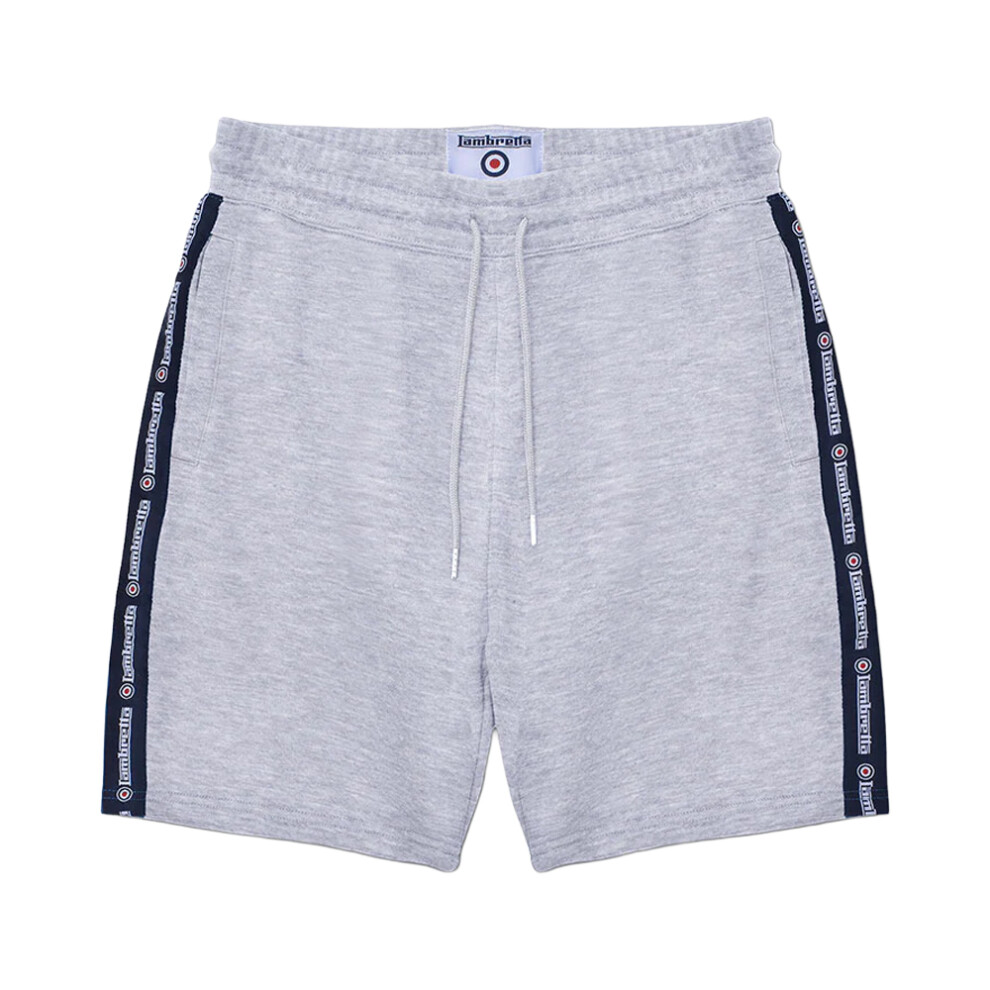 Lambretta (L, Grey Marl) Mens Ss24 Taped Shorts