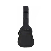 Black Waterproof Oxford Cloth Bass Bag with Double Shoulder Straps Padded Soft Backpack for Audio Accessories Guitar Bag