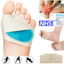 (S/M) (S/M) Metatarsal Gel Foot Pads Support Insoles Mens