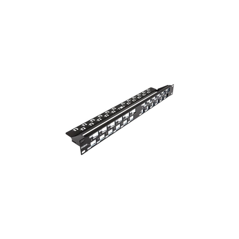 Cablenet 24 Port 1U Unloaded Keystone (Angled Jacks) Patch Panel 5056750316736