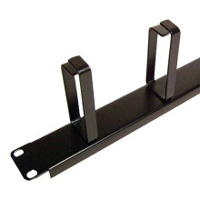 Cablenet 1u 100mm 5 Ring Cable Management Bar Black