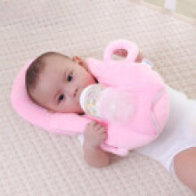(Pink)Baby Nursing Pillow Ushape With Pp Cotton For Feeding Prevention Spitup