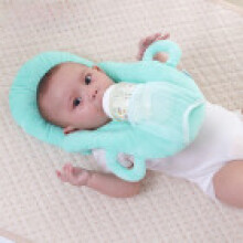 (Blue)Baby Nursing Pillow Ushape With Pp Cotton For Feeding Prevention Spitup
