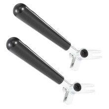 2-Pack Stainless Steel Replacement Handles for Soft Ice Cream Machine, Commercial Dispenser Arm, Easy-Install Spare Part