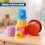 The Magic Toy Shop The Magic Toy Shop Toddler Stacking Cups 11 Piece Baby Nesting Toys Alphabet Learning Tower Blocks 7