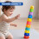 The Magic Toy Shop The Magic Toy Shop Toddler Stacking Cups 11 Piece Baby Nesting Toys Alphabet Learning Tower Blocks 8