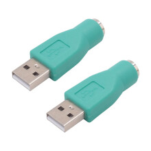2 X PS/2 Female To USB Male Adapter Converter for Keyboard Mouse