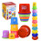 The Magic Toy Shop The Magic Toy Shop Toddler Stacking Cups 11 Piece Baby Nesting Toys Alphabet Learning Tower Blocks 1