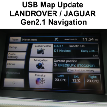 Land Rover Jaguar Gen2.1 Sat Nav Update 2020 Europe USB Map Upgrade with Activation Code