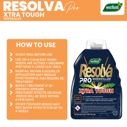 Westland Resolva Pro Xtra Tough Weedkiller Concentrate 1L 2