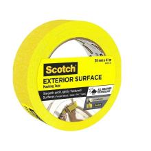 3M SCOTCH MASKING TAPE 36MM X 41MTR DIY CRAFT PAINTER EASY TEAR YELLOW