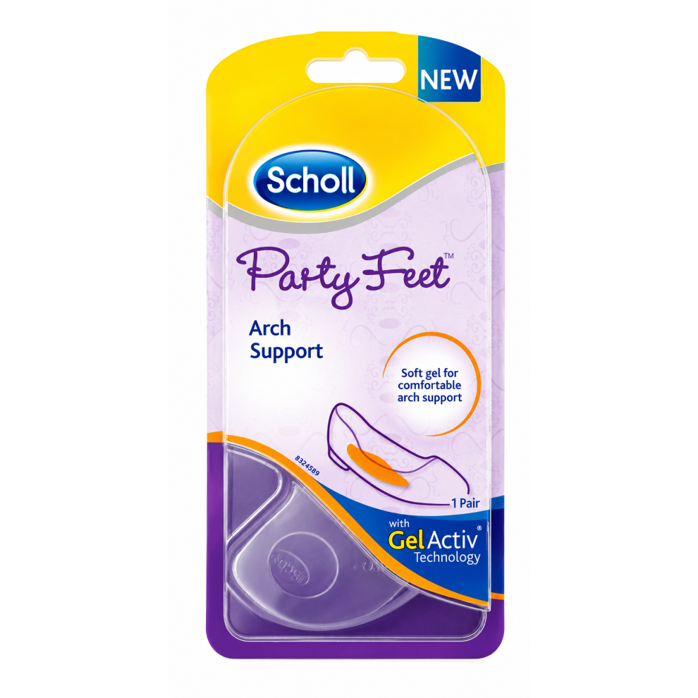 Scholl Party Feet Arch Support Pads With Gelactiv Technology 1X Pair