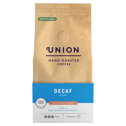 UNION Hand-Roasted Coffee Decaf Blend Cafetiere Grind - 200g