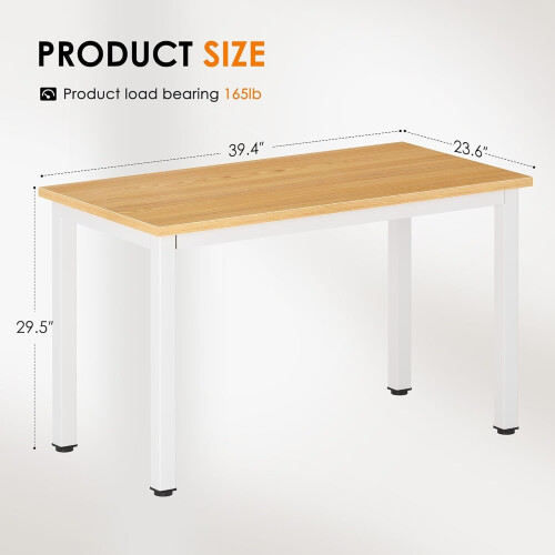 100CM Computer Desk Large Laptop PC Office Desk Home Study Table Workstation UK 2