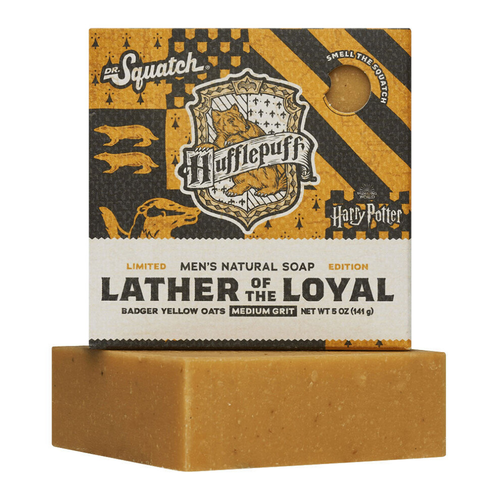 Dr. Squatch X Harry Potter Hufflepuff Lather Of The Loyal Bar Soap - 141G