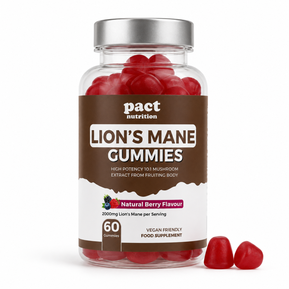 Pactnutrition Lion's Mane Gummies 2000Mg - Vegan - 60 Gummies