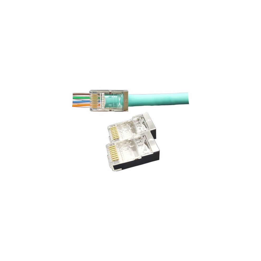 Cablenet Cat6 - Rj45 Ftp Ez Easy Plug (Pk 50) Gold 5056750301046