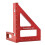 Multi-Angle Measuring Ruler,45/90 Degree Aluminum Alloy Woodworking Square Protractor,Miter Triangle Ruler-Red 1
