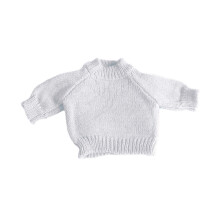 (L, White) Mumbles Teddy Bear Jumper