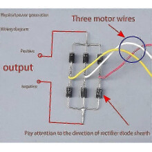 Low-Speed Three-Phase Permanent Magnet Brushless AC Brushless Wind Generator + Ballast Hand Hydraulic Power 12V-240V