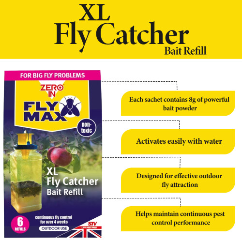 Fly Max XL Fly Trap Bait Refill 6 Pack