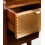 Mid-Century Wood Bedside Table with Gold Drawer 7