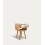 Scandi Rounded Slim Bedside Table 1-Drawer Storage 4