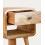 Scandi Rounded Slim Bedside Table 1-Drawer Storage 5