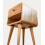 Scandi Rounded Slim Bedside Table 1-Drawer Storage 7