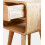 Scandi Rounded Slim Bedside Table 1-Drawer Storage 6