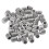 50pcs M3x3mm Stainless Steel Hex Socket Set Cap Point Grub Screws Silver 2