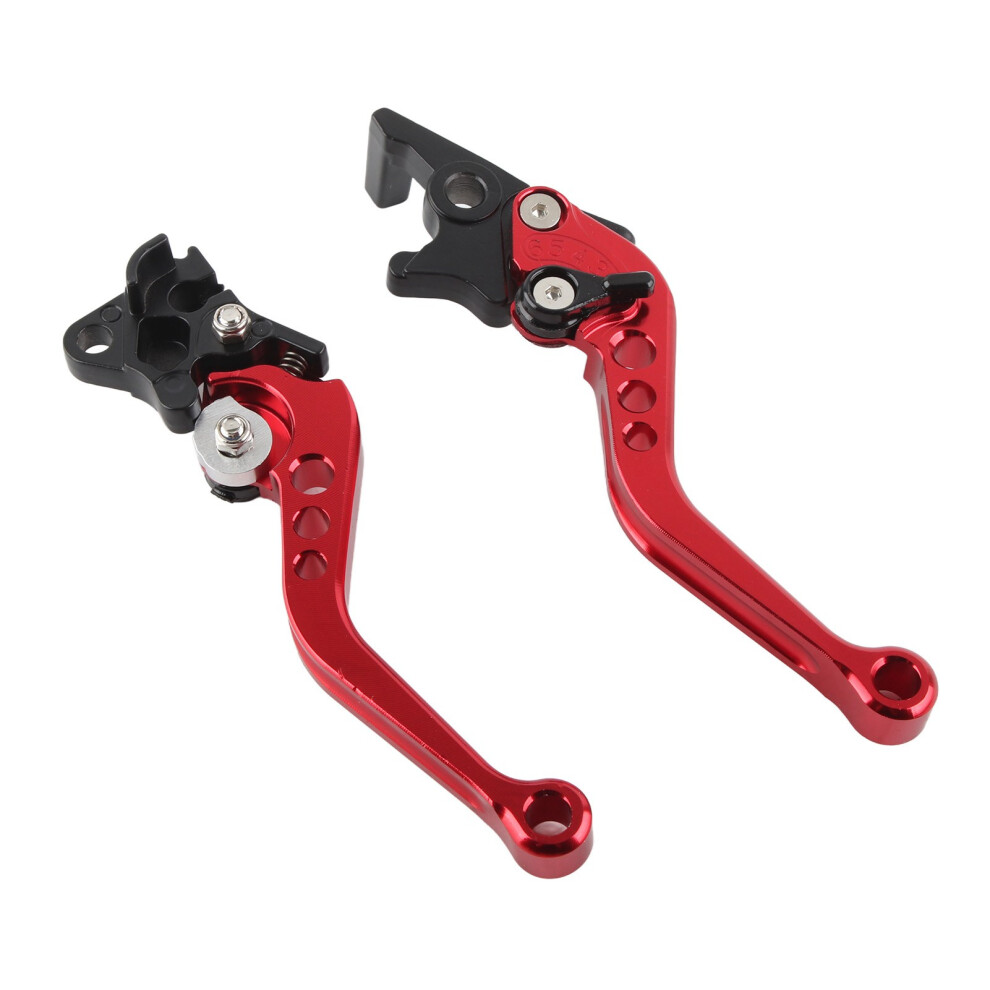 Motorcycle Cnc Aluminium Brake Lever Set Red 7293282968769