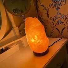 Lamp 2-3kg Salt Lamp - Pink Crystal Lamp Home Decor Accessories Button Control British Style