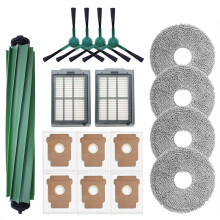 17-Teiliges Ersatzteilset für für 405 Combo / 505 Combo Saugroboter: Hauptbürsten, Seitenbürsten, Tücher, Filter, Staubbeutel