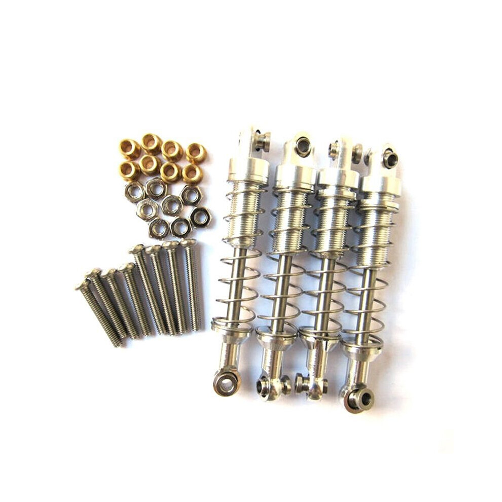 4Pcs Damper For Wpl C14 C24 Mn D90 D91 D99s Rc Car Accessories, Silver 6032266568516