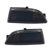 Left+Right Rearview Mirror Light Cover Indicator Turn Signal Lamp Cover for Everest Ranger 2012-2020(Without Bulbs)