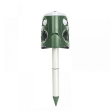 Solar Ultrasonic Animal Repeller, Outdoor 360 Animal Deterrent Solar Dog Chaser, Ultrasonic Solar Powered Animal Repeller Waterproof Animal Repeller 5