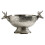Premier Housewares 31Cm Dia Stag Punch Bowl Nickel Finish 1
