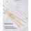 Palitos de Madeira para Mexer Café 7,5 Polegadas - Pacote com 100 Pontas Redondas, Agitadores Ecológicos para Bebidas Quentes, Madeira Natural B 5