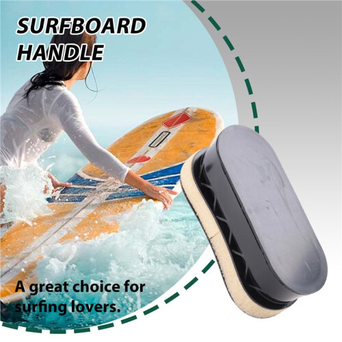 Surfboard Handle Durable Plastic Surfboard Insert Handle Surfing Board Surf Rescue Accessory Figure Eight Handle Black 1