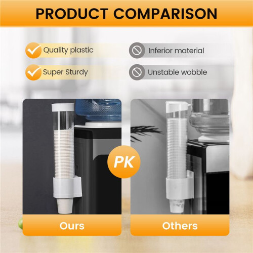 Disposable Cup Holder Automatic Cup Remover Paper Cup Holder Water Cup Wall-Mounted Storage  Storage 2