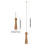 4Pcs Ceiling Fan Pull Chain Wooden Pull Chain Extension for Ceiling Light Lamp Fan Chain Extender Decorative 4