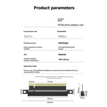 Scheda Adattatore per Tester di Schede Grafiche PCIe 5.0 X16 32 /S 64 Gb/S 5U con Finitura Oro A Immersione per IA (Intelligenza Artificiale)