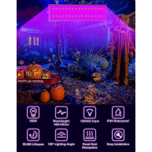 150w Led Uv Black Light Bar Ip65 Waterproof Uv Washer Light Christmas Party Lamp