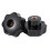 2 Pcs M10 Female Thread Nuts 50mm Plastic Star  Clamping Knob Grip 3