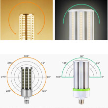 (5) LED Corn Light Bulb 6000K 3000K Cool Daylight White E27 Base Non-dimmable Ceiling Fan Corn Lighting for Home Warehouse