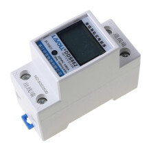 Digital Single Phase Energy Meter Tester Electricity Usage Monitor 230V 50Hz Ampermeter Power Voltmeter Ammeter Voltage Other White